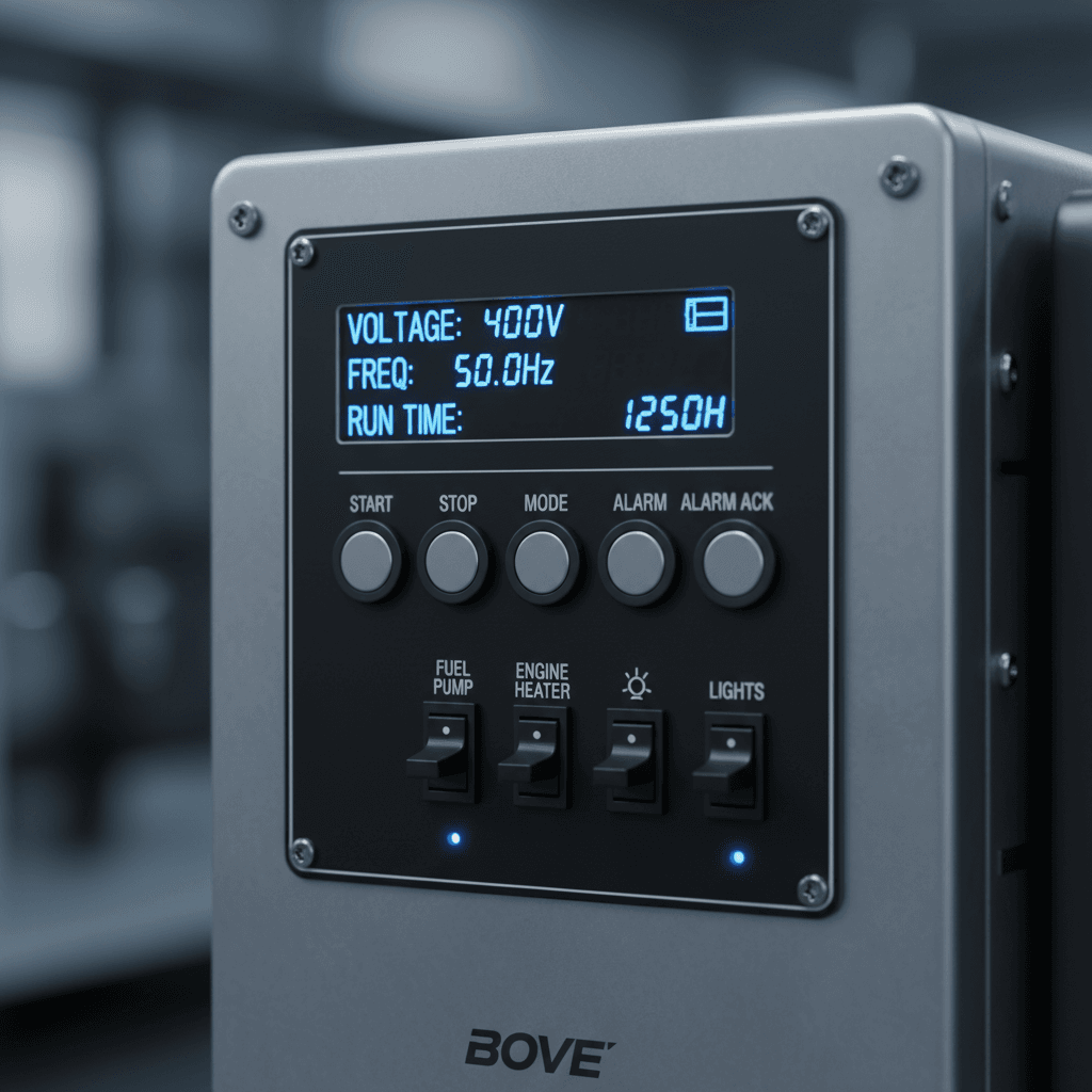 Pannello di controllo digitale avanzato di Bove con display e comandi intuitivi